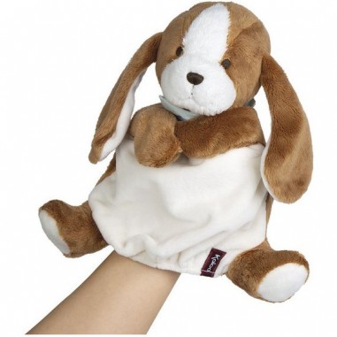 Les amis : doudou marionnette chien tiramisu - Kaloo