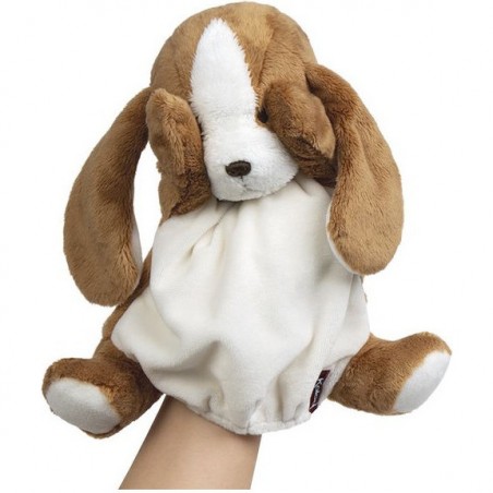 Les amis : doudou marionnette chien tiramisu - Kaloo