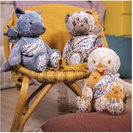 Peluche Louise maman louve Linoo - Cadeau de naissance - Kaloo