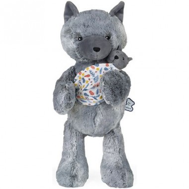 Peluche Louise maman louve Linoo - Cadeau de naissance - Kaloo