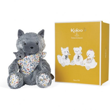 Peluche Louise maman louve Linoo - Cadeau de naissance - Kaloo