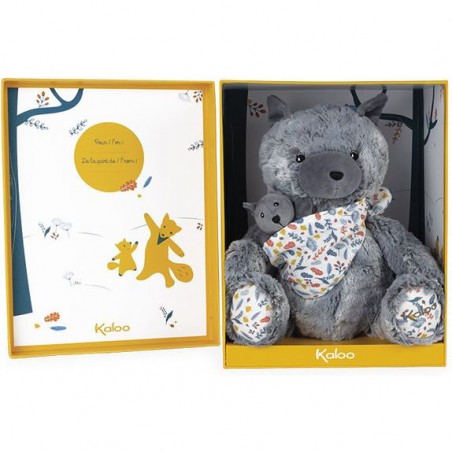 Peluche Louise maman louve Linoo - Cadeau de naissance - Kaloo