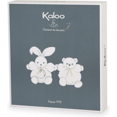 Doudou ours bleu - Doudou brodé ourson - Kaloo