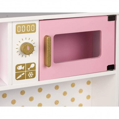 Cuisine Janod Candy Chic - Cuisine Rose en bois pour enfant