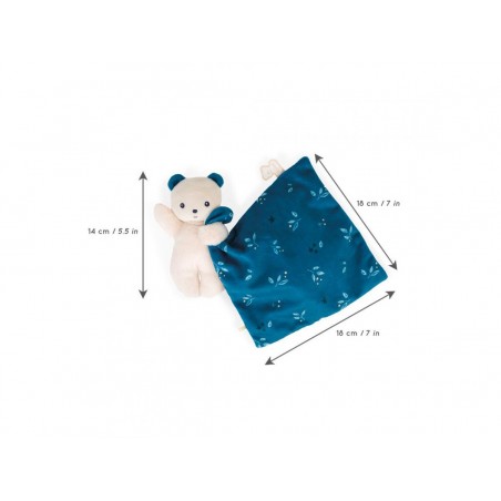 Carré douceur : doudou ours noctambule - Kaloo