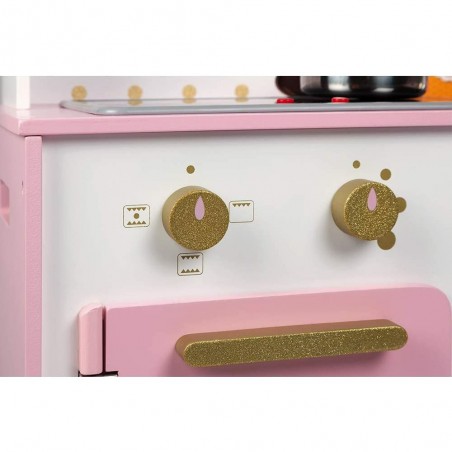 Cuisine Janod Candy Chic - Cuisine Rose en bois pour enfant