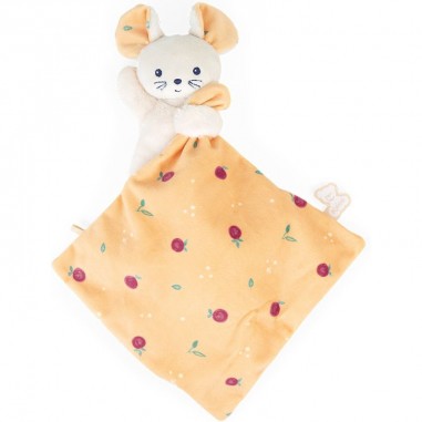 Doudou souris Carré douceur Fruits de saison - Kaloo