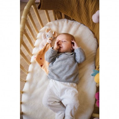 Doudou souris Carré douceur Fruits de saison - Kaloo