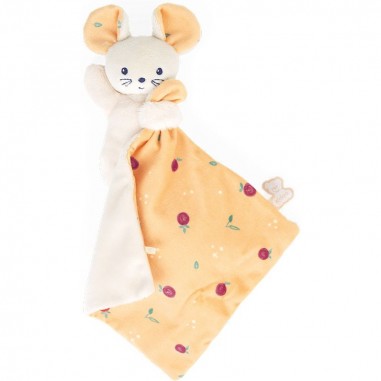 Doudou souris Carré douceur Fruits de saison - Kaloo