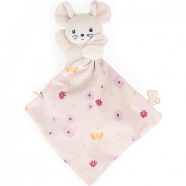 Carré douceur : doudou souris jolie marguerite - Kaloo
