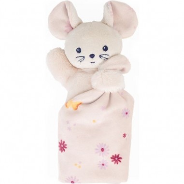 Carré douceur : doudou souris jolie marguerite - Kaloo