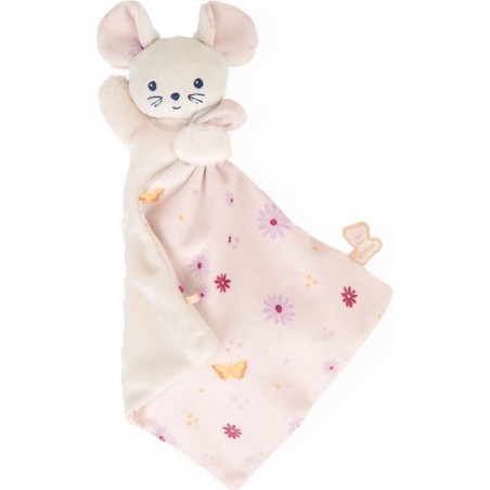 Carré douceur : doudou souris jolie marguerite - Kaloo
