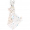 Carré douceur : Doudou lapin Blanc délicat 17 cm - Kaloo