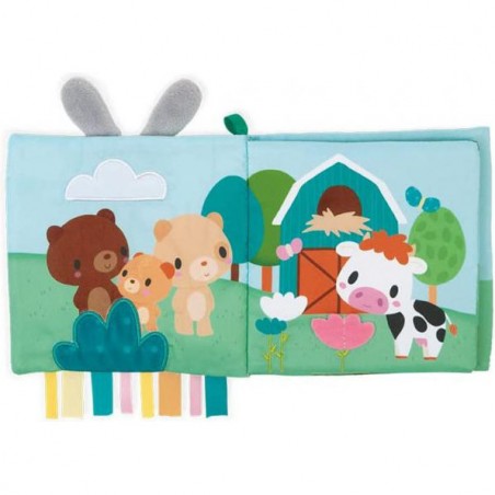 Livre éveil bébé - Livre en tissu bébé ours - Kaloo