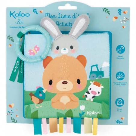 Livre éveil bébé - Livre en tissu bébé ours - Kaloo