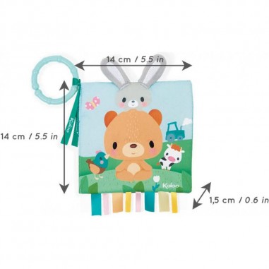 Livre éveil bébé - Livre en tissu bébé ours - Kaloo