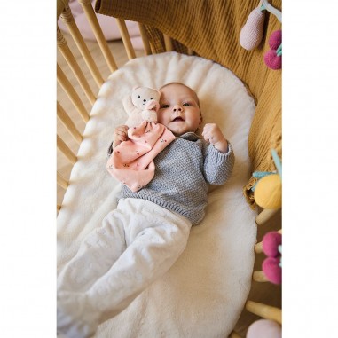 Carré douceur : doudou ours feuilles d'amour - Kaloo