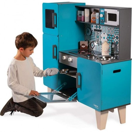 Cuisine moderne en bois Bleue Lagoon Janod