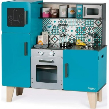 Cuisine moderne en bois Bleue Lagoon Janod