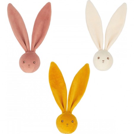 Hochet lapin Crème - Jouet d'éveil sensoriel pour bébé, - Kaloo