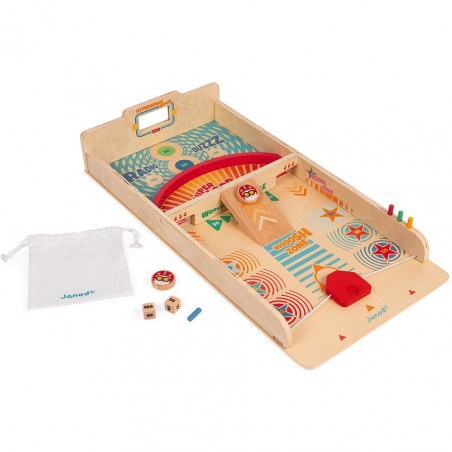 Jeu de palets -Jeu d'adresse rétro en bois pour enfant dès 6 ans - Janod