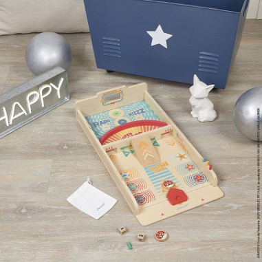 Jeu de palets -Jeu d'adresse rétro en bois pour enfant dès 6 ans - Janod