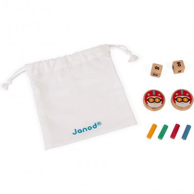 Jeu de palets -Jeu d'adresse rétro en bois pour enfant dès 6 ans - Janod