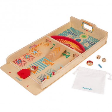 Jeu de palets -Jeu d'adresse rétro en bois pour enfant dès 6 ans - Janod