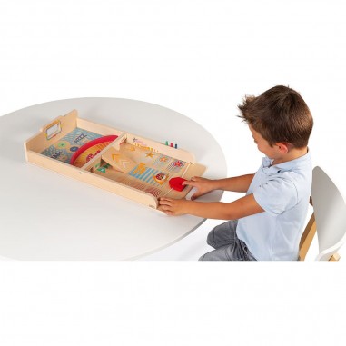 Jeu de palets -Jeu d'adresse rétro en bois pour enfant dès 6 ans - Janod