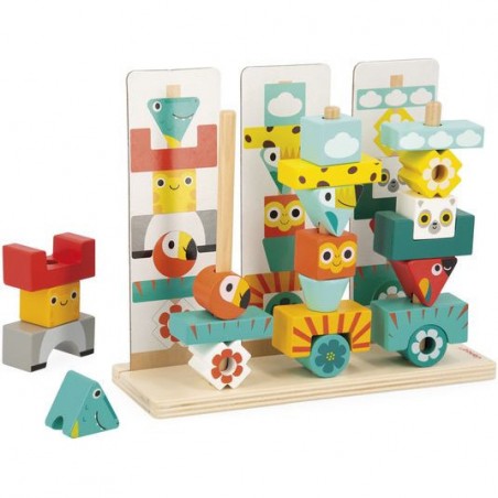 Totem Tropik - Jeu éducatif en bois - Janod