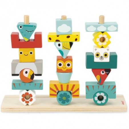 Totem Tropik - Jeu éducatif en bois - Janod