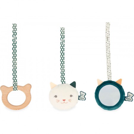 Jouets sensoriels à suspendre - Set de 3 - Jouet d'éveil bébé, - Kaloo