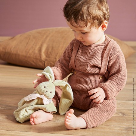 Lapinoo doudou lapin vert - Cadeau de naissance - Kaloo