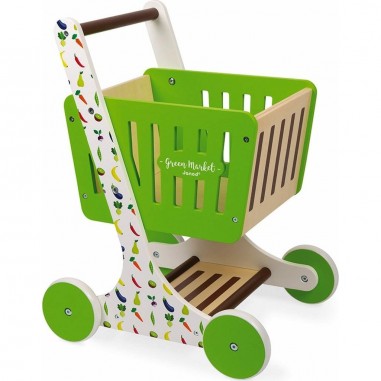 Chariot de courses Enfant 42x35x46cm avec siege poupee Caddy shopping  epicerie supermarche Set Jouet imitation et carte - Cdiscount Jeux - Jouets