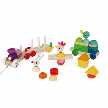 Train géant - Train géant multicolor zigolos - Janod