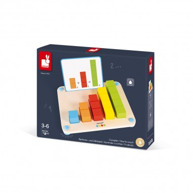 Compter - Essentiel - bois - : Jeux éducatifs Chiffres & Lettres - Janod