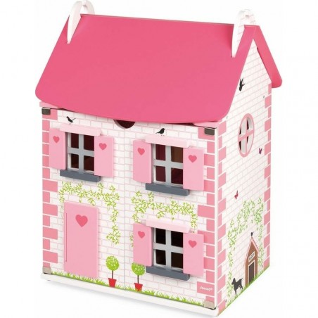 Maison de Poupée en bois Rose Janod Mademoiselle