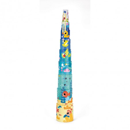 Pyramide à empiler arbre magique - jouet d'éveil enfant - Janod