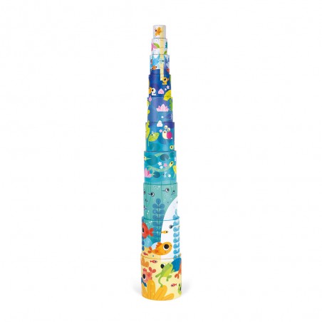 Pyramide à empiler arbre magique - jouet d'éveil enfant - Janod
