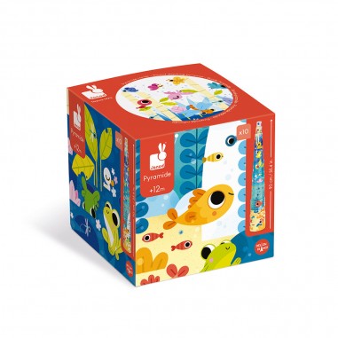Pyramide à empiler arbre magique - jouet d'éveil enfant - Janod