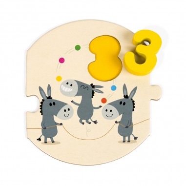 Puzzle 10 pièces : j'apprends à compter - Janod