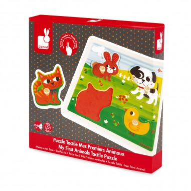 Puzzle Tactile - Mes premiers Animaux - Puzzle pour enfant - Janod