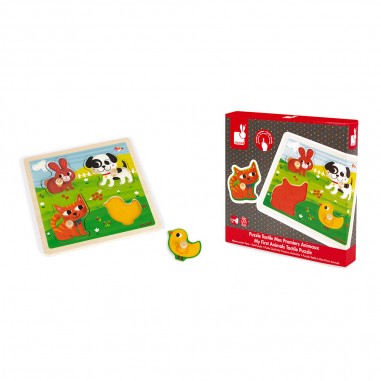 Puzzle Tactile - Mes premiers Animaux - Puzzle pour enfant - Janod