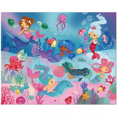 Valisette puzzle sirenes - 24 pcs - Janod
