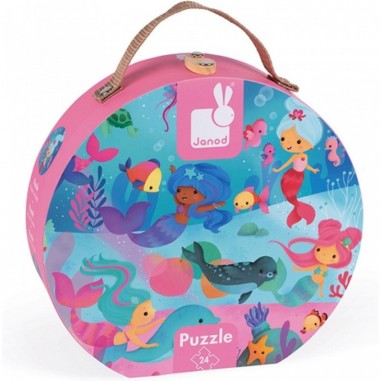 Valisette puzzle sirenes - 24 pcs - Janod
