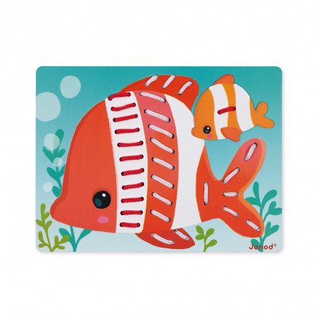 Cartes à lacer Animaux - Jeu de laçage - Janod