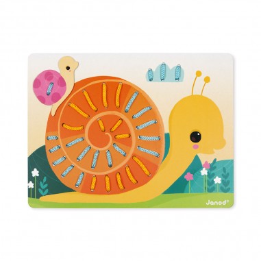 Cartes à lacer Animaux - Jeu de laçage - Janod