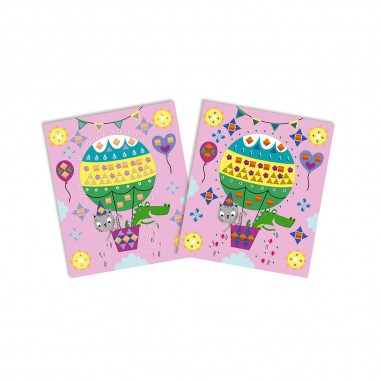 Kit Créatif - Strass et Stickers c'est la Fête ! : Sable, Paillettes, Dorure & Strass - Janod