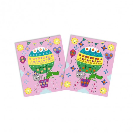 Kit Créatif - Strass et Stickers c'est la Fête ! : Sable, Paillettes, Dorure & Strass - Janod