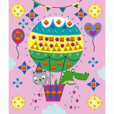 Kit Créatif - Strass et Stickers c'est la Fête ! : Sable, Paillettes, Dorure & Strass - Janod